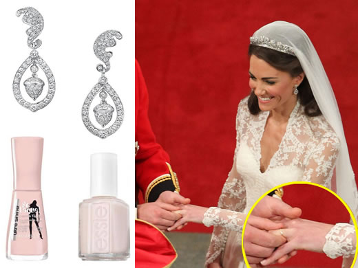 Kate Middleton - Brinco e Esmalte