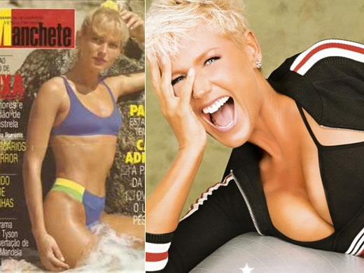 Xuxa Meneghel Antes e Depois do Silicone