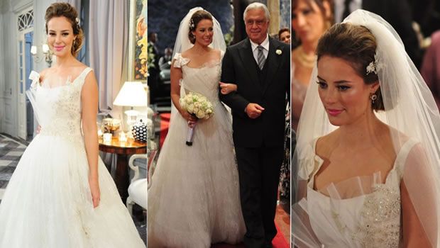Paola Oliveira vestido de casamento