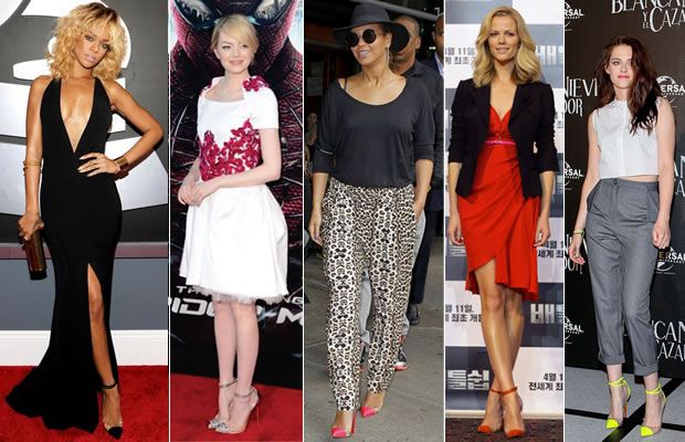 Sapatos Transparentes Famosas