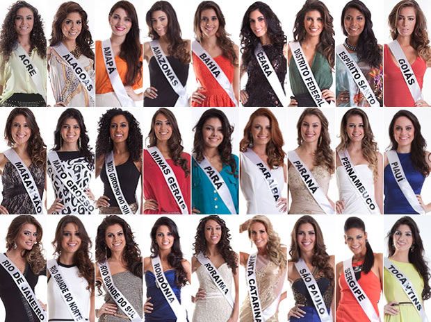 Candidatas Miss Brasil 2012