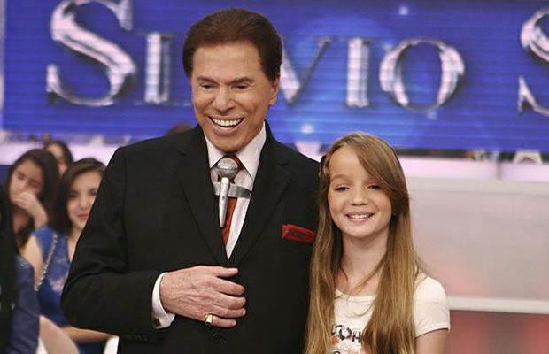 Sílvio Santos recebe Ana Lyvia Padilha