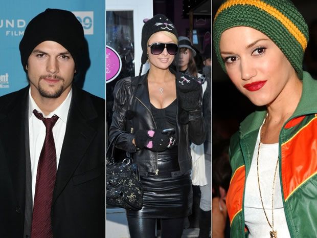 Ashton Kutcher Paris Hilton e Gwen Stefani