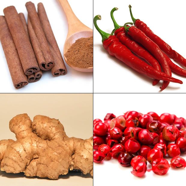 Gengibre Canela e Pimenta Gengibre Canela e Pimenta