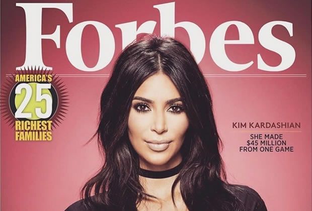 Kim Kardashian Capa da Forbes