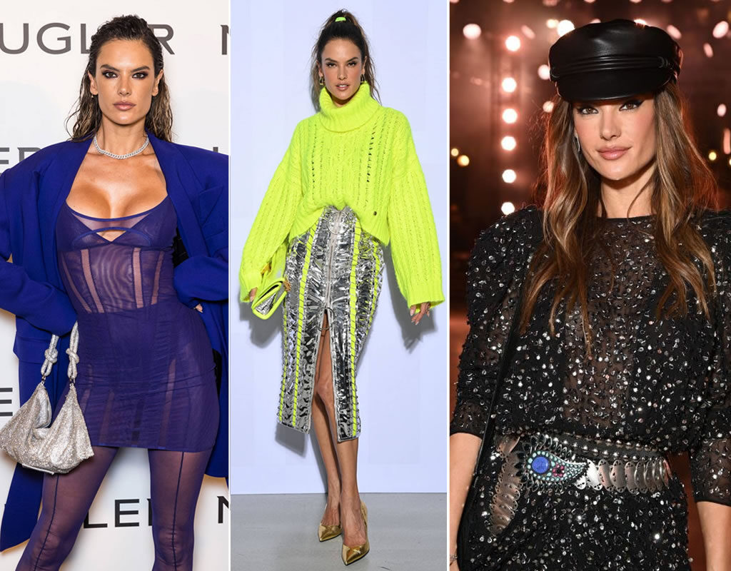 Alessandra Ambrósio na Paris Fashion Week